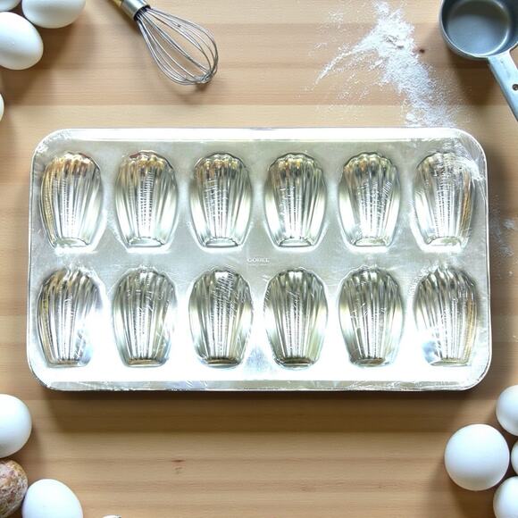 3 Madeleine Madeline Baking Sheets Molds Pan Made In France Traditional Pans - Picture 2 of 10